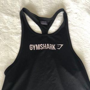 Black Gymshark Racerback Tank Top